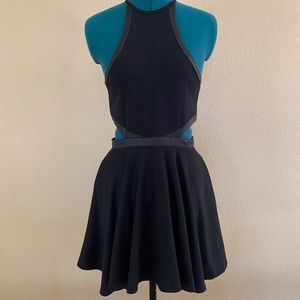 NASTYGAL  Peekaboo Side Fit and Flare Knit Dress